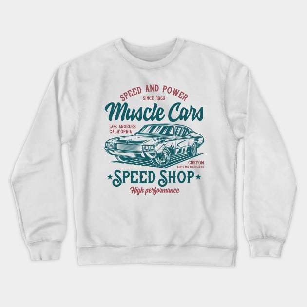 Speed And Power Crewneck Sweatshirt by Verboten